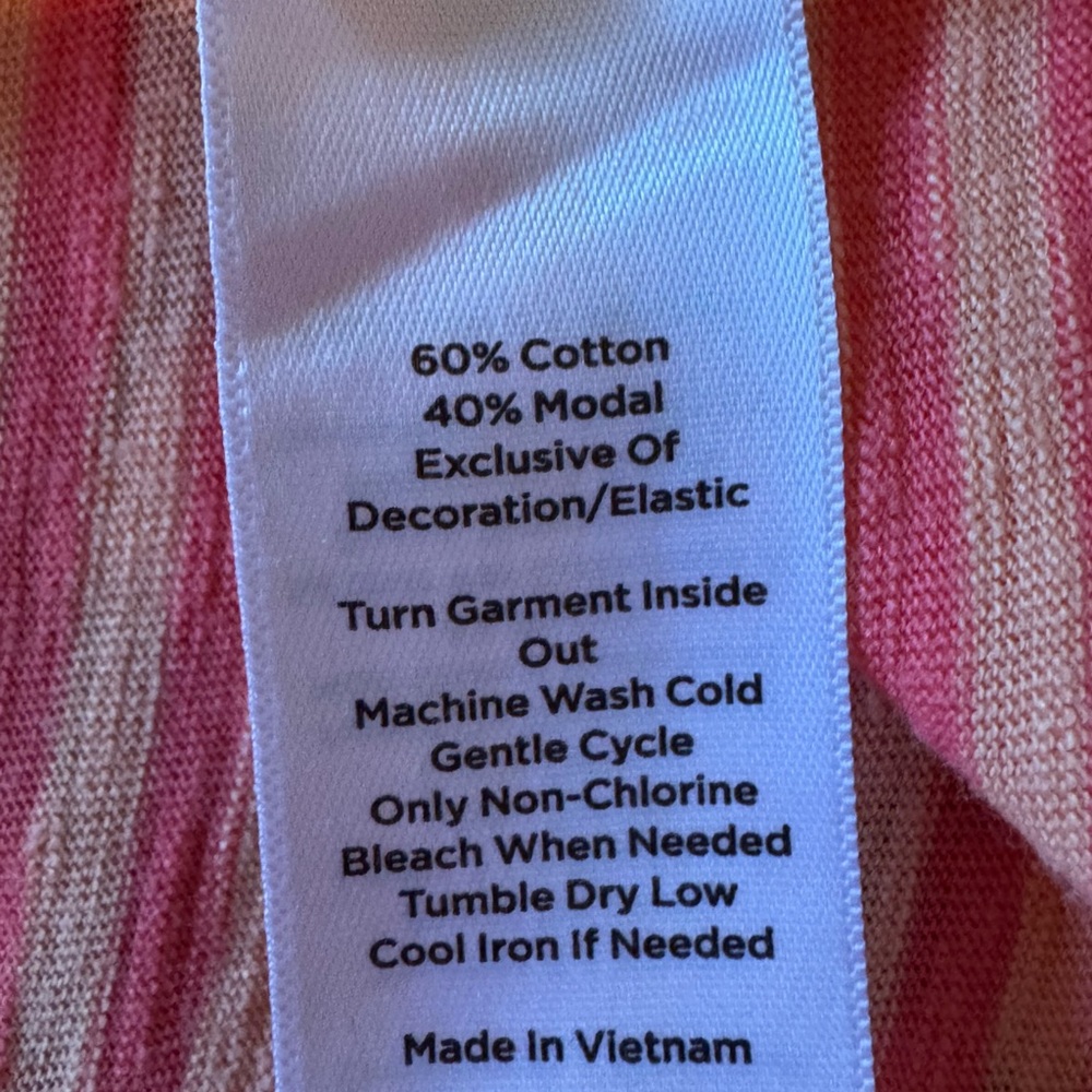 Talbots Striped Smocked Tee - Picture 3 of 3